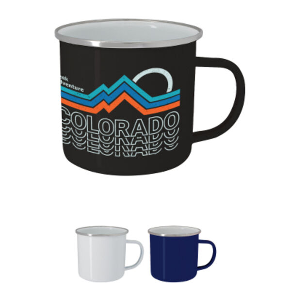 16 Oz. Full Color Steel Campfire Mug Thumbnail