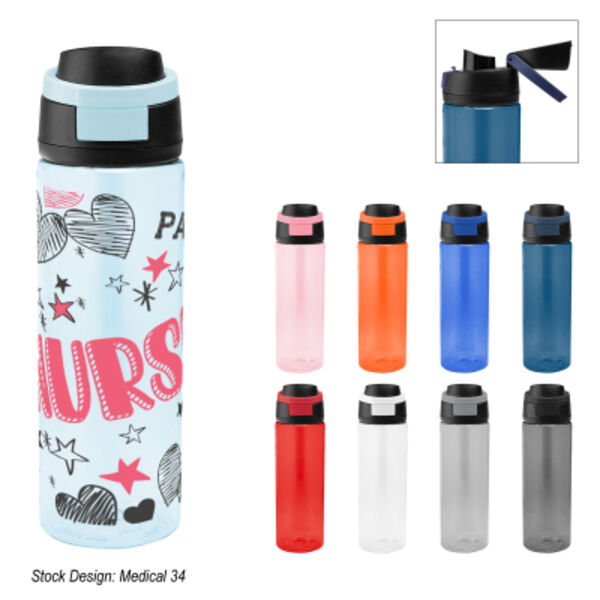 24 Oz. Full Color Pop Sip rPET Bottle Thumbnail