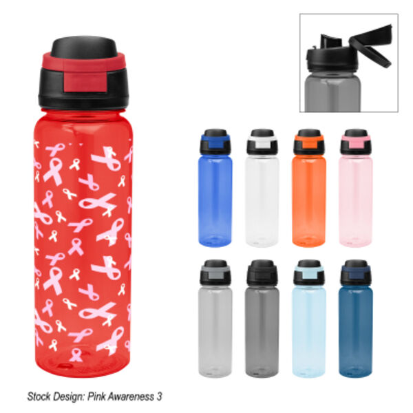 32 Oz. Full Color Pop Sip rPET Bottle Thumbnail