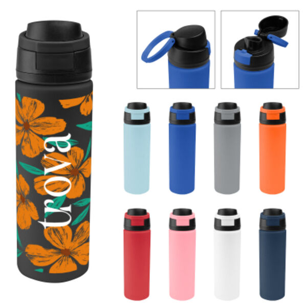 24 Oz. Full Color Pop Sip Recycled Stainless Steel Bottle Thumbnail
