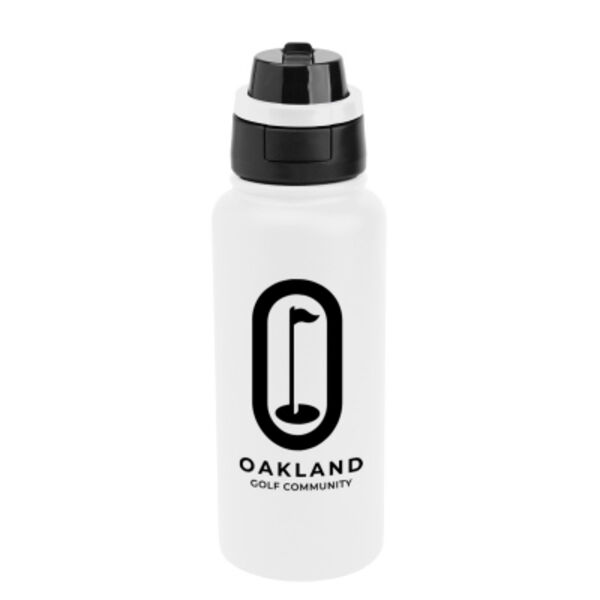 32 Oz. Pop Sip & Chug Recycled Stainless Steel Bottle Thumbnail