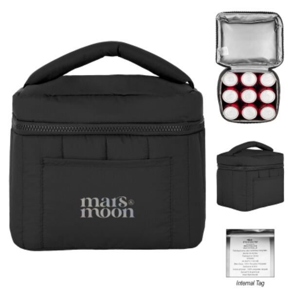 Luxe Puffer rPET 9 Can Cooler Bag Thumbnail