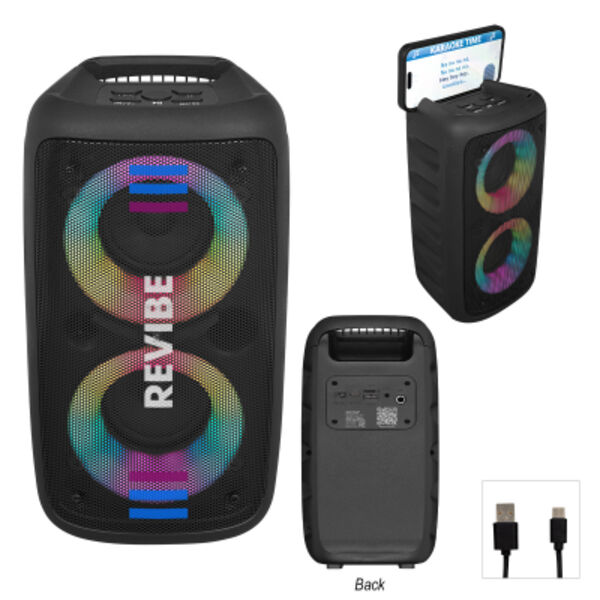 Wireless Speaker Tower With Phone Holder Thumbnail