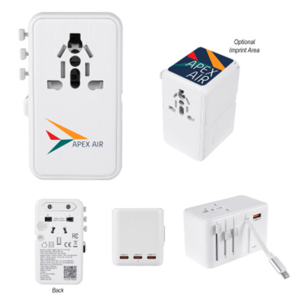 35W International Travel Adapter & Charging Cable Thumbnail