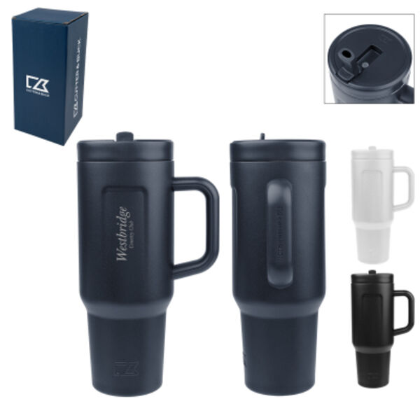 40 Oz. Cutter & Buck® Recycled Stainless Steel Tumbler Thumbnail