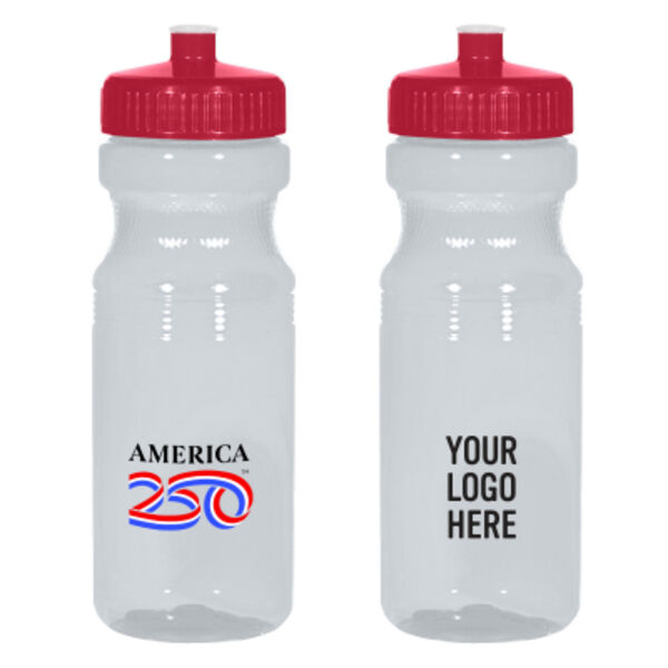 America250™ 24 Oz. Poly-Clear™ Fitness Bottle Thumbnail