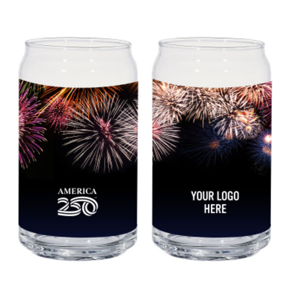 America250™ 16 Oz. Full Color Ale Glass Can Thumbnail