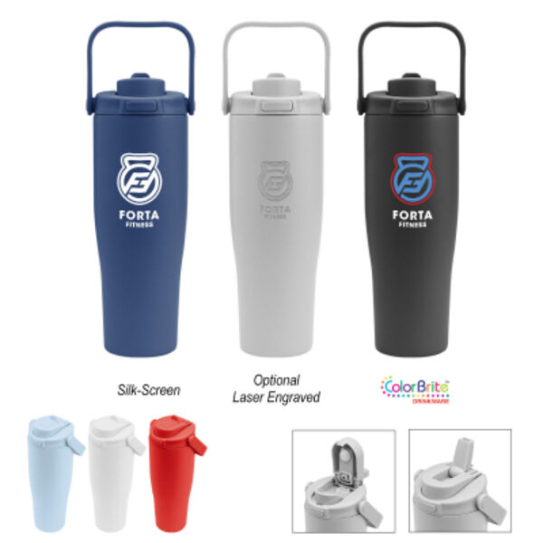 30 Oz. Denali Sip & Chug Recycled Stainless Steel Tumbler Thumbnail