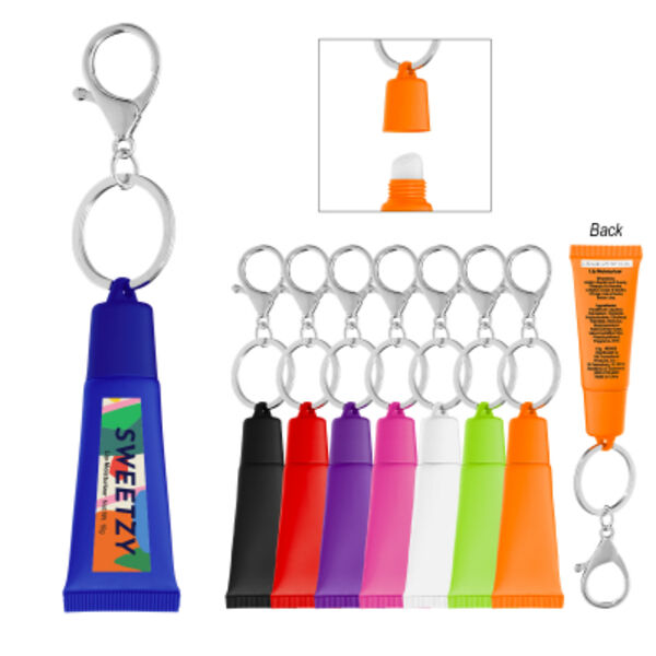 Squeeze Tube Lip Moisturizer With Key Ring Thumbnail