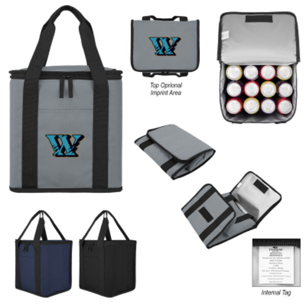 Flip ’N Chill rPET 24 Can Foldable Cooler Bag Thumbnail