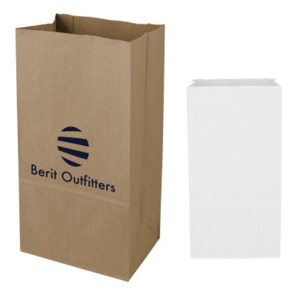 12# SOS Kraft Paper Bag – 7.06" x 13.75" Thumbnail