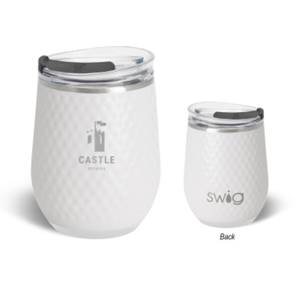 12 Oz. Swig Life™ Golf Ball Stainless Steel Stemless Wine Tumbler Thumbnail