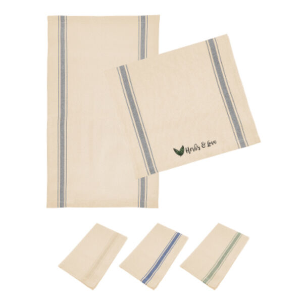 Cotton Stripe Tea Towel Thumbnail