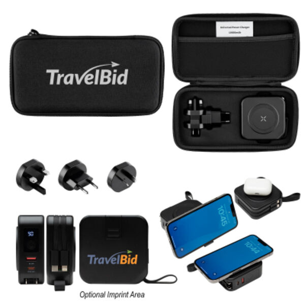 10,000 mAh Power Bank & Charger With International Adapters Thumbnail