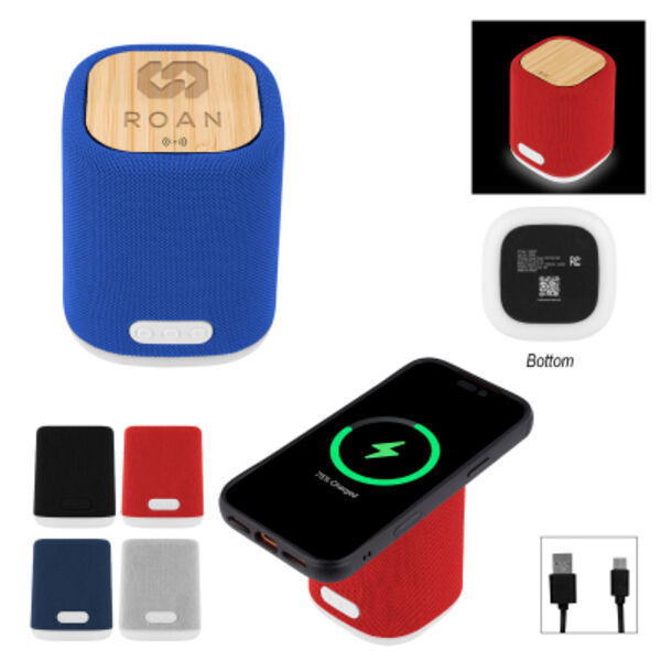 Recycled Light Up Speaker & Wireless Charger Thumbnail
