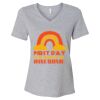 Women's Relaxed Heather CVC V-Neck Tee Thumbnail