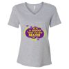 Women's Relaxed Heather CVC V-Neck Tee Thumbnail