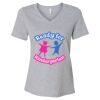 Women's Relaxed Heather CVC V-Neck Tee Thumbnail