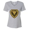 Women's Relaxed Heather CVC V-Neck Tee Thumbnail
