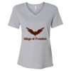 Women's Relaxed Heather CVC V-Neck Tee Thumbnail