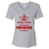 Women's Relaxed Heather CVC V-Neck Tee Thumbnail
