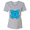 Women's Relaxed Heather CVC V-Neck Tee Thumbnail