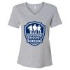 Women's Relaxed Heather CVC V-Neck Tee Thumbnail