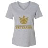 Women's Relaxed Heather CVC V-Neck Tee Thumbnail