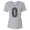 Women's Relaxed Heather CVC V-Neck Tee Thumbnail