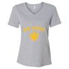 Women's Relaxed Heather CVC V-Neck Tee Thumbnail