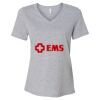 Women's Relaxed Heather CVC V-Neck Tee Thumbnail