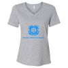 Women's Relaxed Heather CVC V-Neck Tee Thumbnail