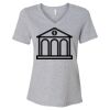 Women's Relaxed Heather CVC V-Neck Tee Thumbnail