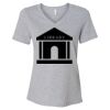 Women's Relaxed Heather CVC V-Neck Tee Thumbnail