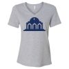 Women's Relaxed Heather CVC V-Neck Tee Thumbnail