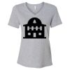 Women's Relaxed Heather CVC V-Neck Tee Thumbnail